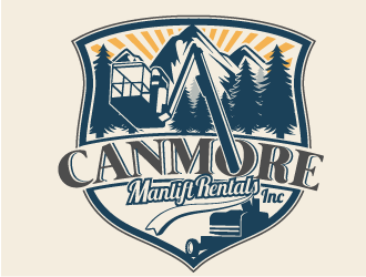 Canmore Manlift Rentals Inc logo design by Suvendu