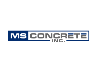 MS Concrete Inc. logo design by puthreeone