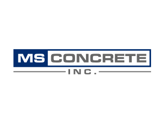 MS Concrete Inc. logo design by puthreeone