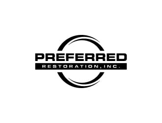 Preferred Restoration, Inc. logo design by wongndeso
