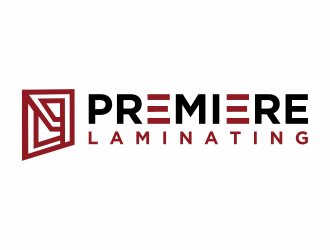 Premiere Laminating logo design by Mahrein
