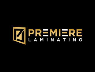 Premiere Laminating logo design by Mahrein
