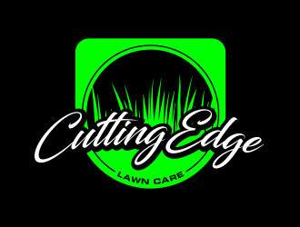 Cutting Edge Lawn Care logo design by ekitessar