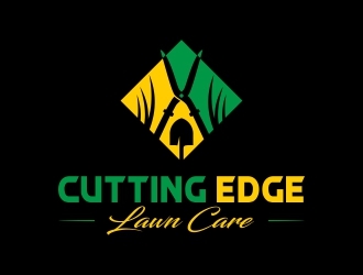 Cutting Edge Lawn Care logo design by adwebicon