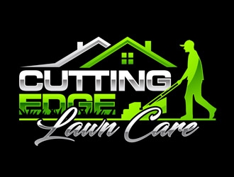 Cutting Edge Lawn Care logo design by DreamLogoDesign