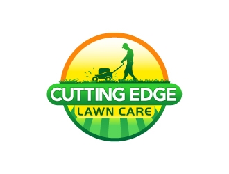 Cutting Edge Lawn Care logo design by usashi