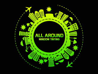 All Around Window Tinting  logo design by czars
