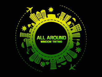 All Around Window Tinting  logo design by czars