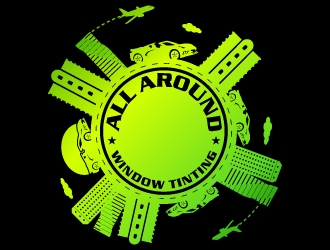 All Around Window Tinting  logo design by uttam