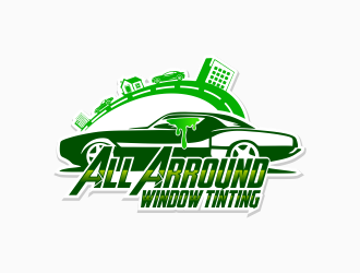 All Around Window Tinting  logo design by mr_n