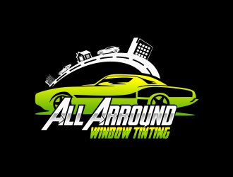 All Around Window Tinting  logo design by mr_n