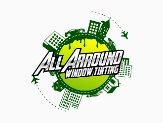 All Around Window Tinting  logo design by mr_n