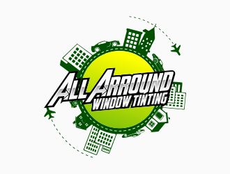 All Around Window Tinting  logo design by mr_n