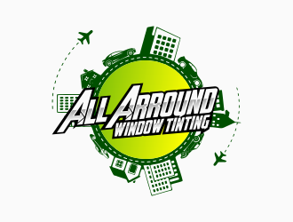 All Around Window Tinting  logo design by mr_n