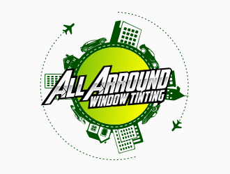 All Around Window Tinting  logo design by mr_n