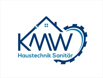 KMW Haustechnik Sanitär logo design by Shabbir