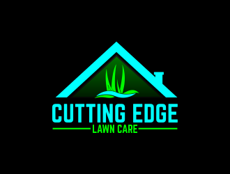 Cutting Edge Lawn Care logo design by giphone