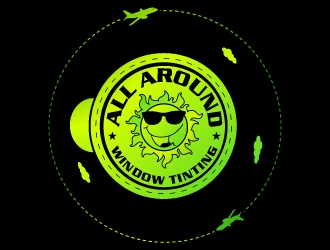 All Around Window Tinting  logo design by uttam