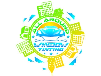 All Around Window Tinting  logo design by Suvendu