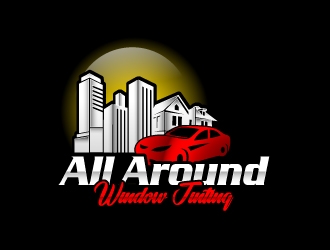 All Around Window Tinting  logo design by usashi