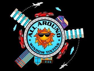 All Around Window Tinting  logo design by uttam