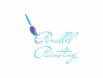 Parallel Painting logo design by luckyprasetyo