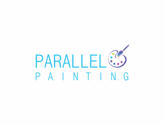 Parallel Painting logo design by luckyprasetyo