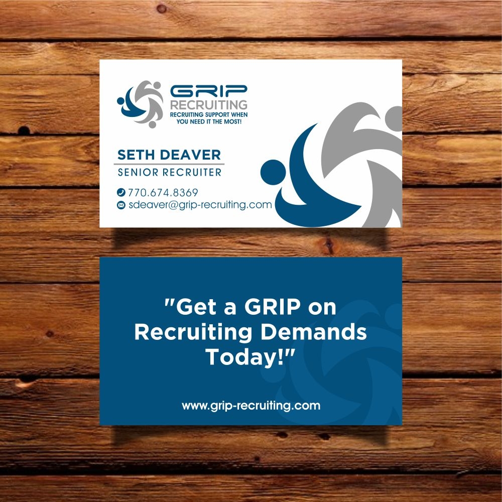 Grip Recruiting - Tag line: Recruiting support when you need it the most! logo design by agus