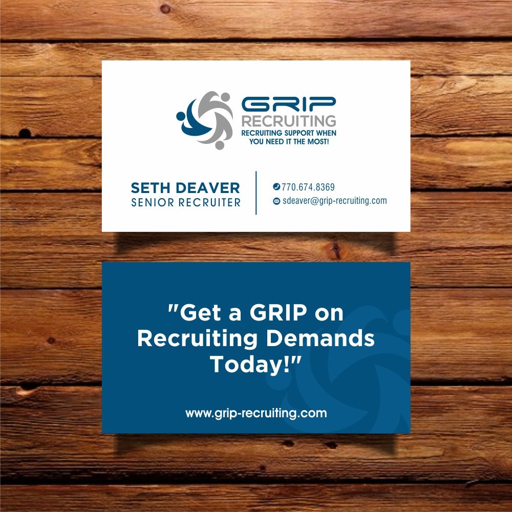 Grip Recruiting - Tag line: Recruiting support when you need it the most! logo design by agus