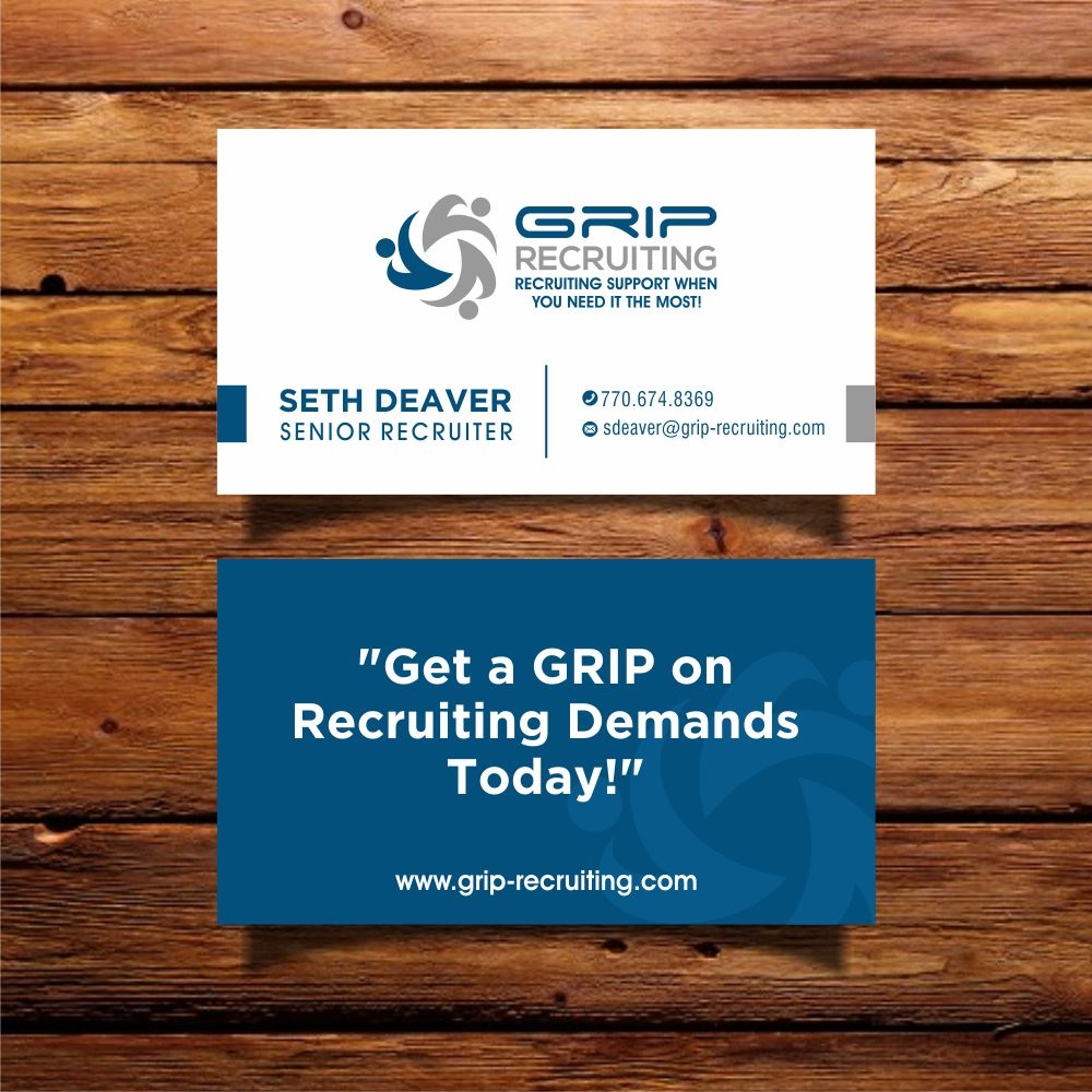 Grip Recruiting - Tag line: Recruiting support when you need it the most! logo design by agus