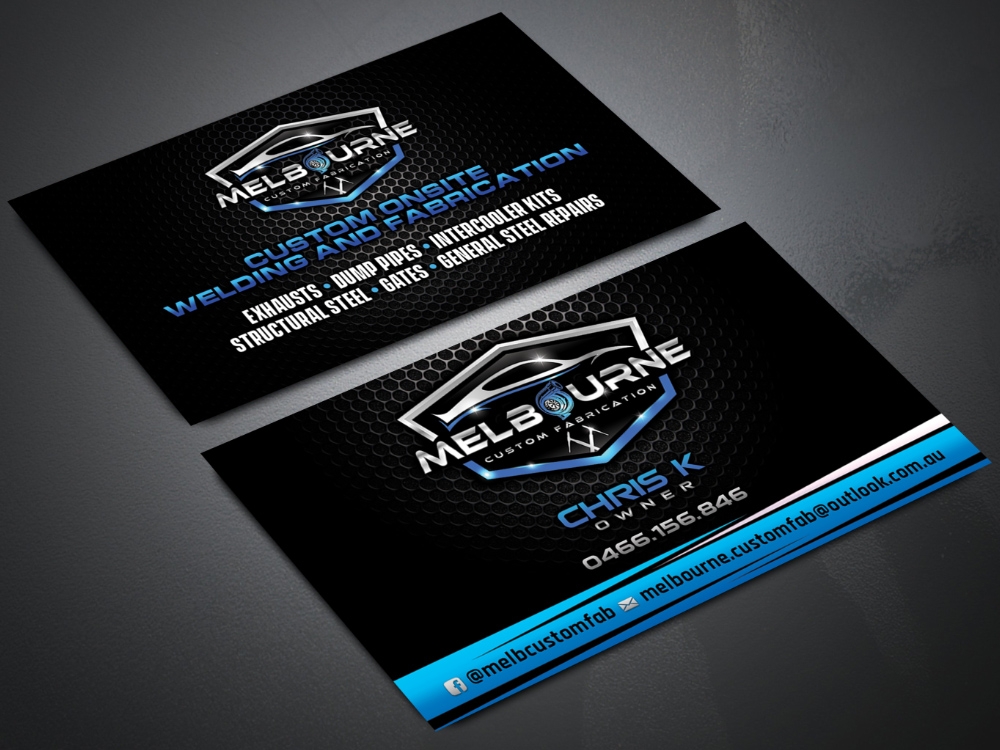 Melbourne Custom Fabrication logo design by Realistis