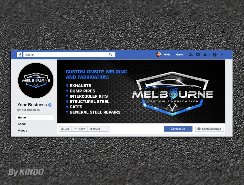 Melbourne Custom Fabrication logo design by Kindo