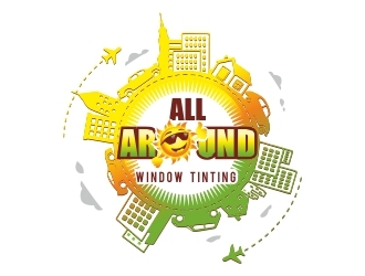 All Around Window Tinting  logo design by ruki