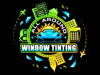 All Around Window Tinting  logo design by Suvendu