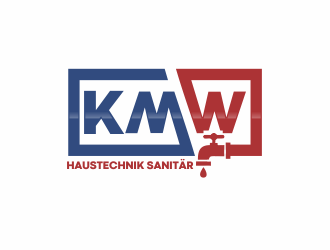 KMW Haustechnik Sanitär logo design by up2date