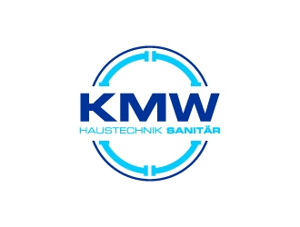 KMW Haustechnik Sanitär logo design by wongndeso