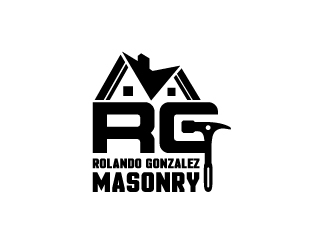 Rolando Gonzalez Masonry LLC  logo design by josephope