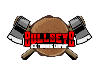 Bullseye Axe Throwing Company logo design by Kruger