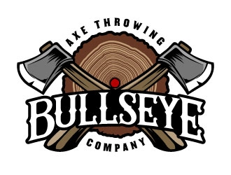 Bullseye Axe Throwing Company logo design by daywalker
