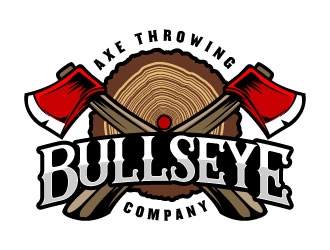 Bullseye Axe Throwing Company logo design by daywalker