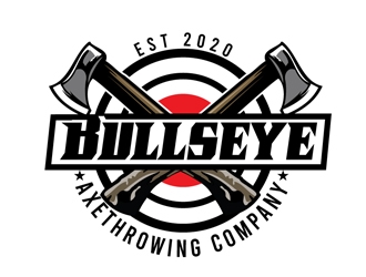 Bullseye Axe Throwing Company logo design by DreamLogoDesign