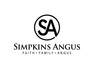 Simpkins Angus logo design by Dakon