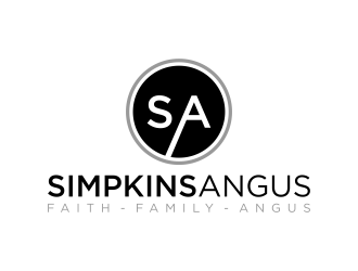 Simpkins Angus logo design by p0peye