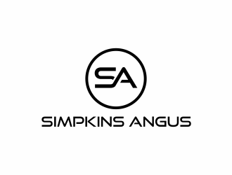 Simpkins Angus logo design by scolessi