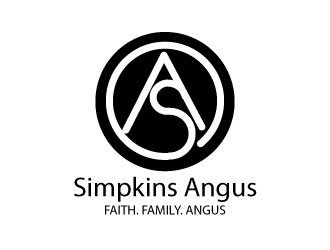 Simpkins Angus logo design by KreativeLogos