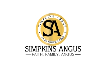 Simpkins Angus logo design by webmall