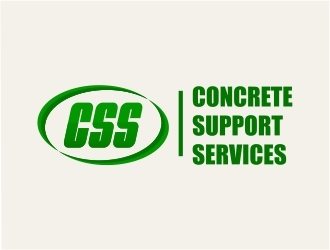 Concrete Support Services (CSS) logo design by Mardhi