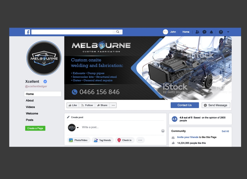 Melbourne Custom Fabrication logo design by DreamLogoDesign