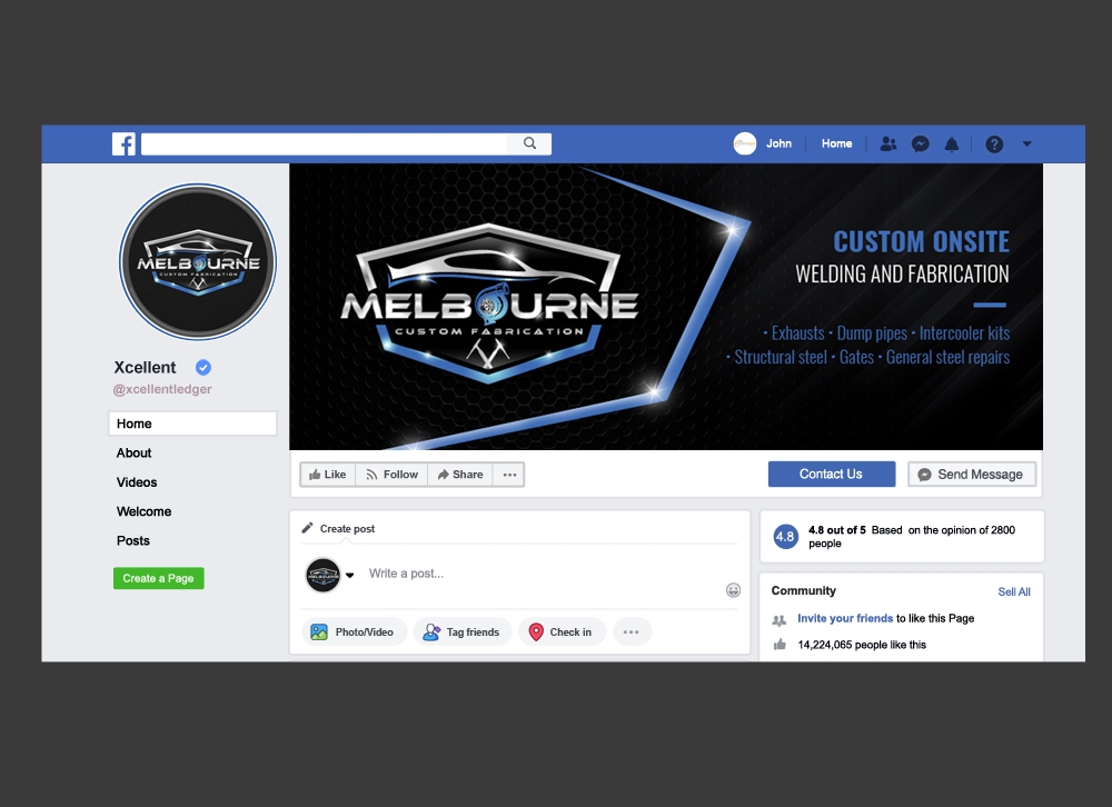 Melbourne Custom Fabrication logo design by DreamLogoDesign