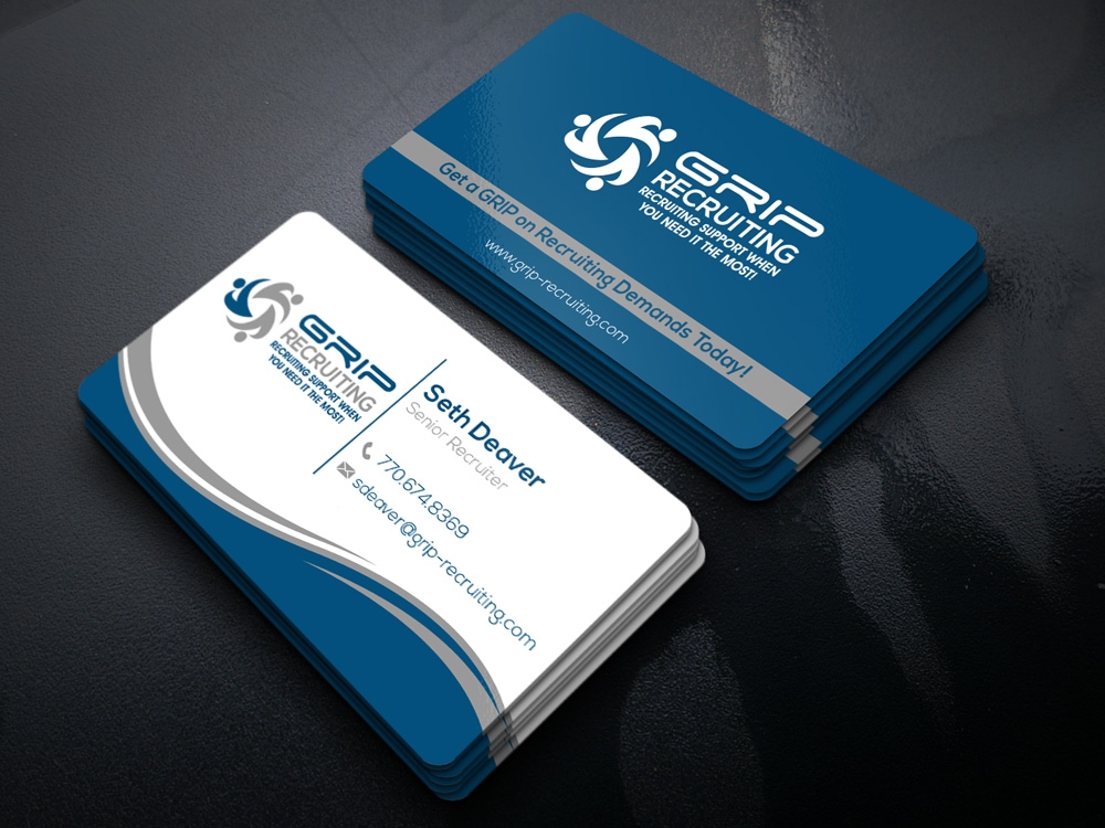 Grip Recruiting - Tag line: Recruiting support when you need it the most! logo design by Gelotine